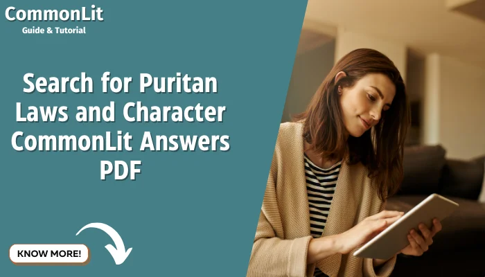 Search for Puritan Laws and Character CommonLit Answers PDF